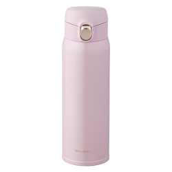 宝威玛 保温杯弹跳盖 316不锈钢 樱花粉 480ml