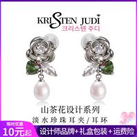 KRISTEN JUDI 花朵耳夹无耳洞  没耳洞拍-无耳洞耳夹