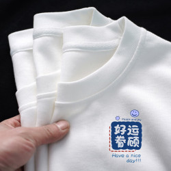 FOURDATRY 夏季新款纯棉短袖T恤女韩版宽松百搭潮体恤 纯