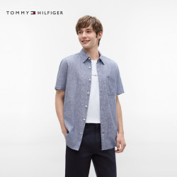 TOMMY HILFIGER 男士短袖衬衫 78J8444