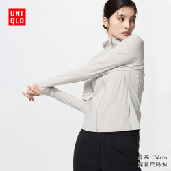 优衣库 AIRism高弹力防紫外线拉链连帽开衫女装实测UPF100+