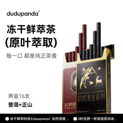 dudupanda 敦煌联名黑金普洱茶 精粹即溶速溶茶 0脂0香精冻干 无糖冷泡茶粉 正山+普洱