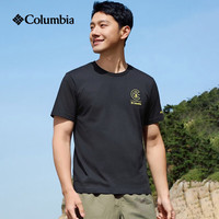 Columbia 26春夏短袖T恤男户外速干吸湿干爽棉质透气轻薄圆领运动t恤XE2421 010 M