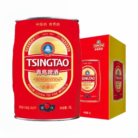 今日必买：青岛啤酒 经典礼盒装10°桶装啤酒5L/桶