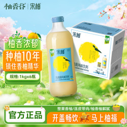 YUZUVALLEY 宋柚乳酸菌风味饮料1kg*12瓶 鲜果萃取 饮料整箱自营