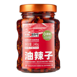 方砖厂69号 油辣子辣椒酱 0添加防腐剂 240g