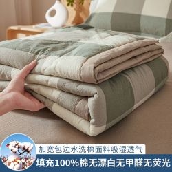 AIDLI A类100%新疆纯棉花可水洗夏凉被 150*200cm