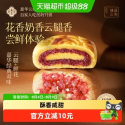嘉华食品 云腿月饼礼盒 140g 滇式月饼尝鲜装