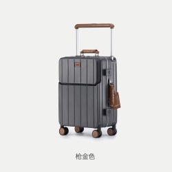 维珍 2026新款铝框行李箱快捷取物宽拉杆20 寸