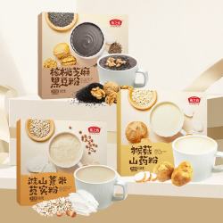 燕之坊 冲饮谷物豆浆代餐粉组合960g（核桃黑豆+淮山薏米+猴菇山药粉）