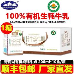 高原之宝 牦牛纯牛奶儿童学生青少年中老年成人营养早餐奶200ml 100%青海湖有机纯牦牛奶1