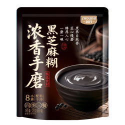 周氏 浓香手磨黑芝麻糊320g（8杯装）营养早餐速溶代餐冲泡速食
