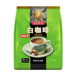 益昌老街 榛果味白咖啡减少糖咖啡 30g*15条