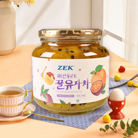ZEK 韩国进口蜂蜜百香果柚子茶1kg 果酱水饮冲泡DIY下午茶餐饮