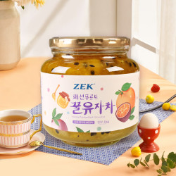 ZEK 韩国进口蜂蜜百香果柚子茶1kg 果酱水饮冲泡DIY下午茶餐饮