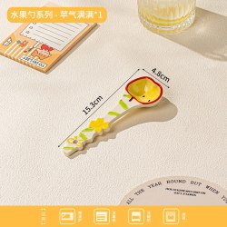 手绘陶瓷釉下彩小勺