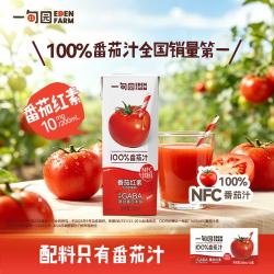 一甸园 100%NFC番茄汁饮料果蔬汁非浓缩蔬菜汁健康早餐饮品小瓶液体沙拉