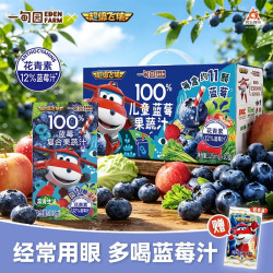 一甸园 超级飞侠联名礼盒儿童饮料蓝莓汁苹果汁橙汁刺梨果蔬汁零添加整箱