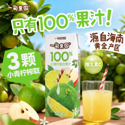 一甸园 一甸果园100%果汁橙汁桃汁苹果汁葡萄汁小青柠汁饮料纯果汁礼盒