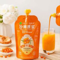 玛依莎 新疆沙棘原浆 大果沙棘果汁原浆 果蔬汁饮料 500ml*4袋沙棘原浆