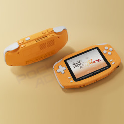 AYANEO KONKR Pocket Advance 复古安卓掌机 MTK Helio G90T 经典横版复古迷你便携游戏掌机 珊瑚橙 3G+32G