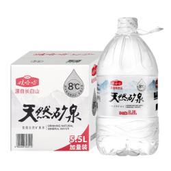 娃哈哈 天然矿泉水 5.5L*4桶 长白山泡茶水
