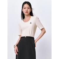 太平鸟 女式修身短袖T恤 AACNF214NK1