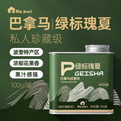 RA.BURI 巴拿马绿标瑰夏精品咖啡豆 100g*1罐