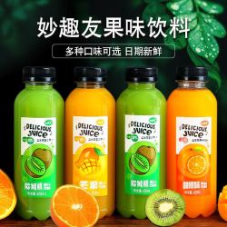 妙趣友 益生菌复合果汁橙子汁饮料一整箱420ML*6瓶装  420mL*6瓶