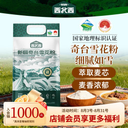 西北西新疆奇台雪花粉10斤 中筋面粉 包子馒头饺子面条烘焙多用途小麦粉