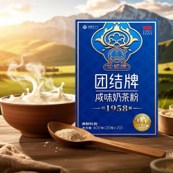 团结牌 新疆奶茶粉 茯砖茶 400g 袋装