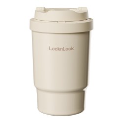 LOCK&LOCK 遇见元气保温杯水杯 陶瓷内胆316不锈钢咖啡杯