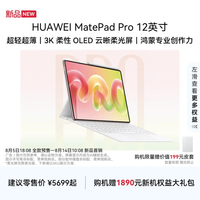 华为 MatePad Pro 12+256GB12英寸超清大屏学习办公新款平板电脑