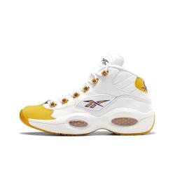 Reebok FX4278艾弗森防滑耐磨中帮复古篮球鞋湖人配色