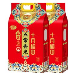 十月稻田 东北大米 五常香米  袋装 2袋 5kg