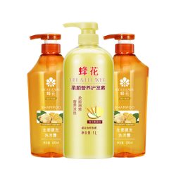 蜂花 生姜健发洗发水小麦蛋白护发素洗护套装