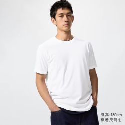 优衣库 快干圆领T恤/短袖优衣库男装女装26春夏新款482300