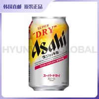 朝日啤酒 韩国直邮ASAHI朝日超爽全开盖340ml*6罐日本原装进口食彩生啤酒