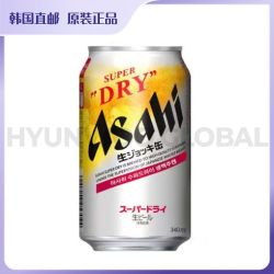 朝日啤酒 韩国直邮ASAHI朝日超爽全开盖340ml*6罐日本原装进口食彩生啤酒