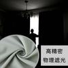 1GSHOP 高精密仿真丝全遮光窗帘 灰色 尺寸 打孔