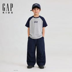 Gap 男女童幼童2026春季新款纯棉logo印花圆领短袖T恤儿童装上衣
