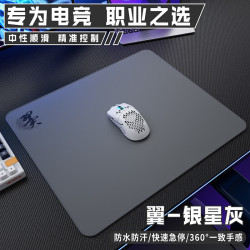 赛飞燕 翼系列 电竞FPS游戏鼠标垫 防水细面 中性偏滑CSGO无畏契约专用 翼-银星灰 360x300*4mm防水细面