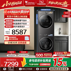 小天鹅 小乌梅3.0洗烘套装10KG洗衣机热泵变频烘干机E40