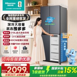海信 BCD-463WMK1DPJ 风冷十字门冰箱 463L 灰色