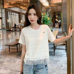 奢姿 大码女装 圆领短袖衬衫