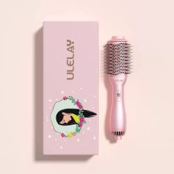 ULELAY多功能负离子吹风梳蓬松卷发直发梳造型梳子家用吹风机