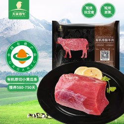 天莱香牛 新疆原切有机牛肉儿童辅食小黄瓜条大瓜条孕妇冷冻生牛肉