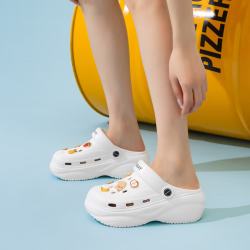 星期六 ST&SAT 厚底洞洞鞋白色37-38