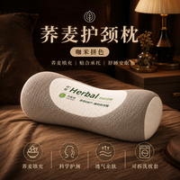 勋阳宇乐 草本荞麦立体护颈枕 咖色