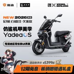 雅迪 冠能白鲨二代艾莲款 电摩